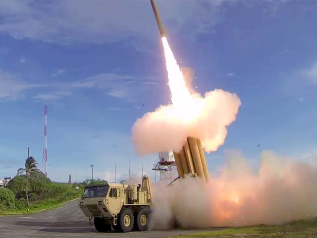 Lanzamiento de un misil del sistema Thaad