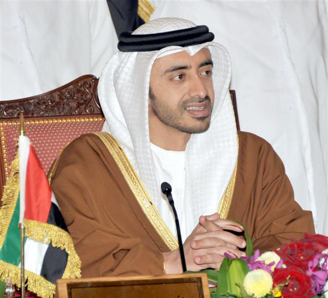 Sheij Abdullah bin Zayed Al Nahyan