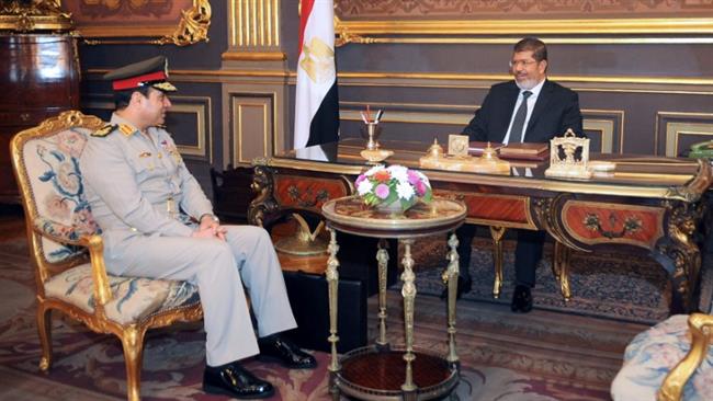 Abdel Fattah al Siri y Mohammed Morsi