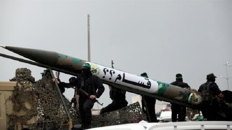 Misiles Qassam de la Resistencia palestina