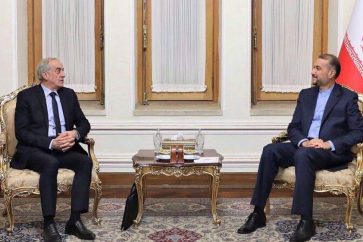 Hossein Amir-Abdollahian y Ayman Sosan