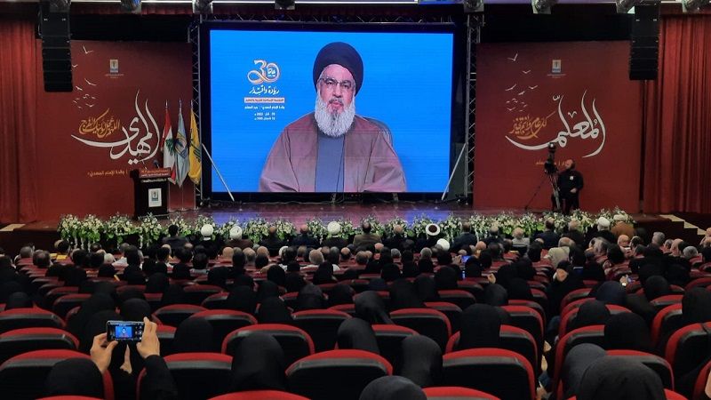 El secretario general de Hezbolá, Sayyed Hassan Nasralá