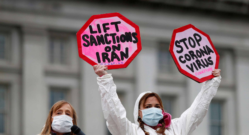 Manifestación en Washington contra las sanciones contra Irán