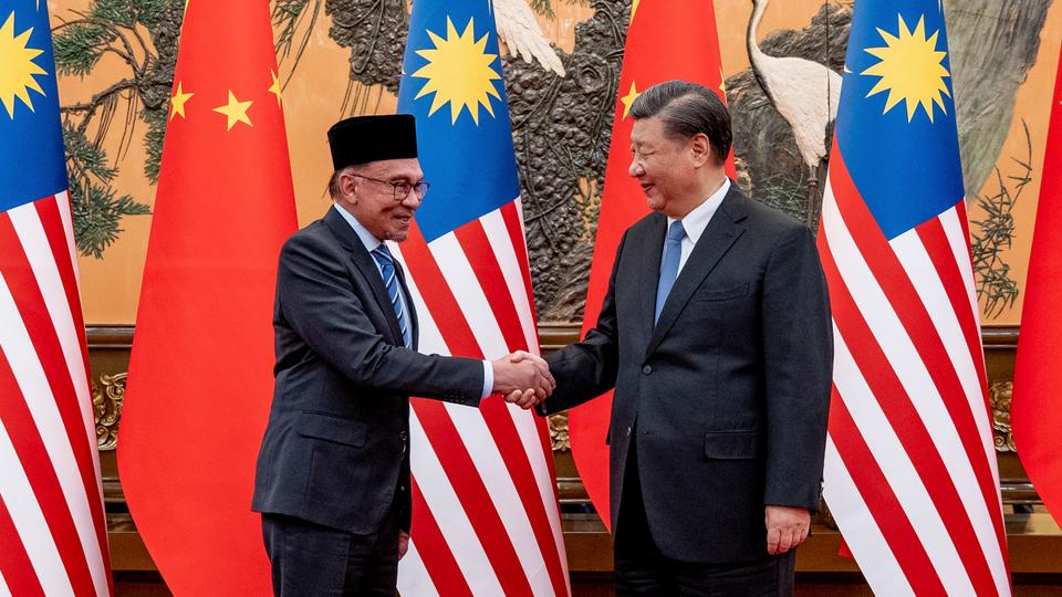 Anwar Ibrahim y Xi Jinping