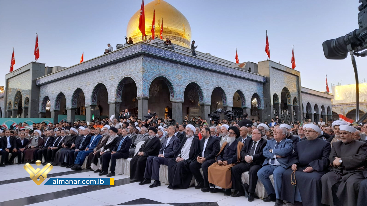 Raisi en el santuario de Sayyida Zeinab en Damasco