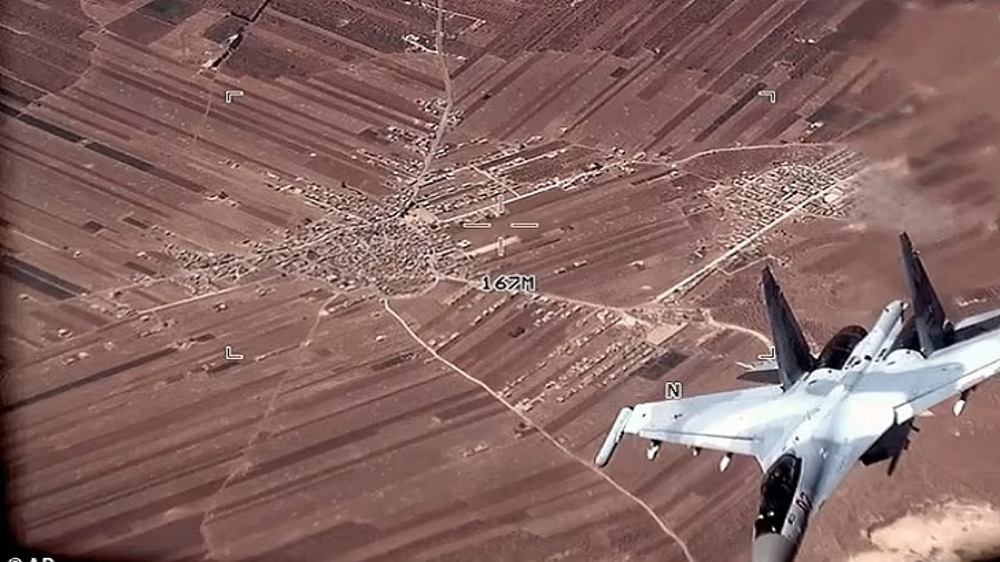 Avión ruso Su-35 en Siria