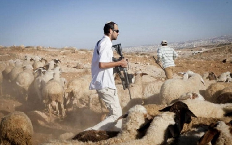 Colonos israelíes armados en Cisjordania