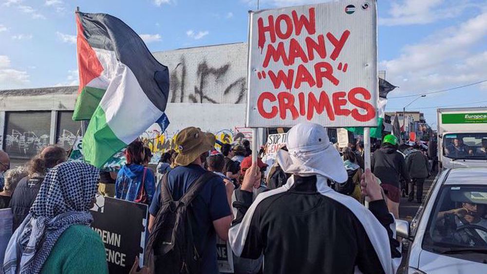 Manifestación de solidaridad con Palestina en Melbourne
