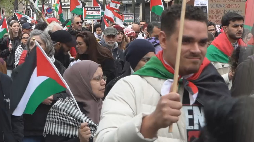 Manifestación en París por Palestina
