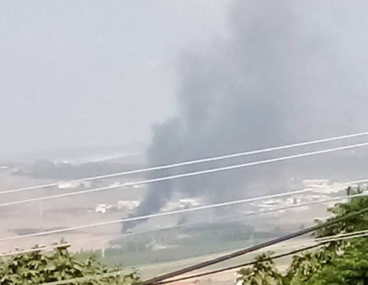 Incendios provocados por cohetes de Hezbolá en la Baja Galilea