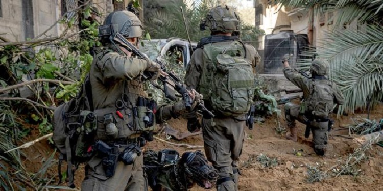 Soldados israelíes en Gaza