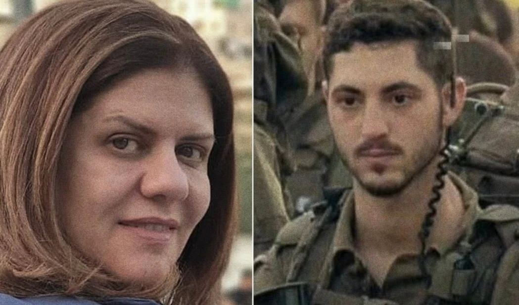 Shireen Abu Akleh y su asesinao Alon Sakgio