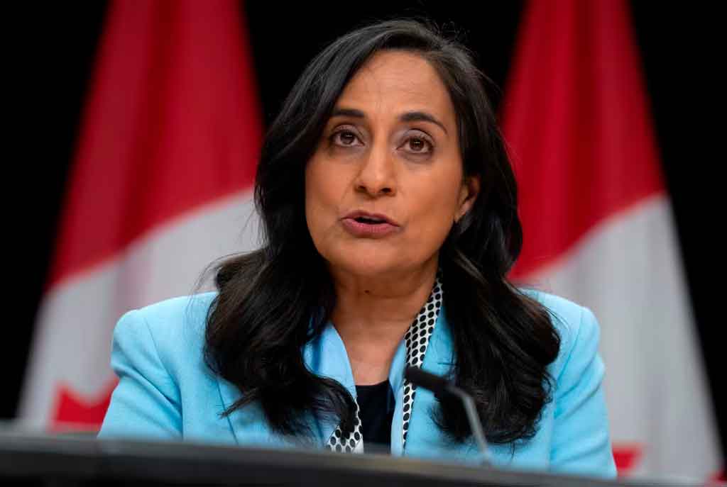 La canciller de Canadá, Anita Anand