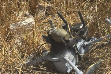 Dron israelí estrellado en el sur del Líbano