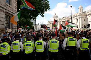 Manifestación de apoyo a Palestine Action en Londres