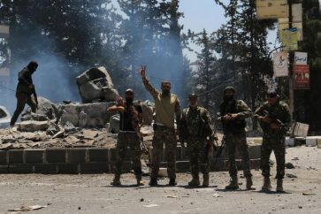 Fuerzas gubernamentales sirias en Suweida