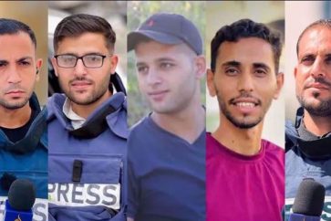 cinco-reporteros-palestinos-asesinados-israel