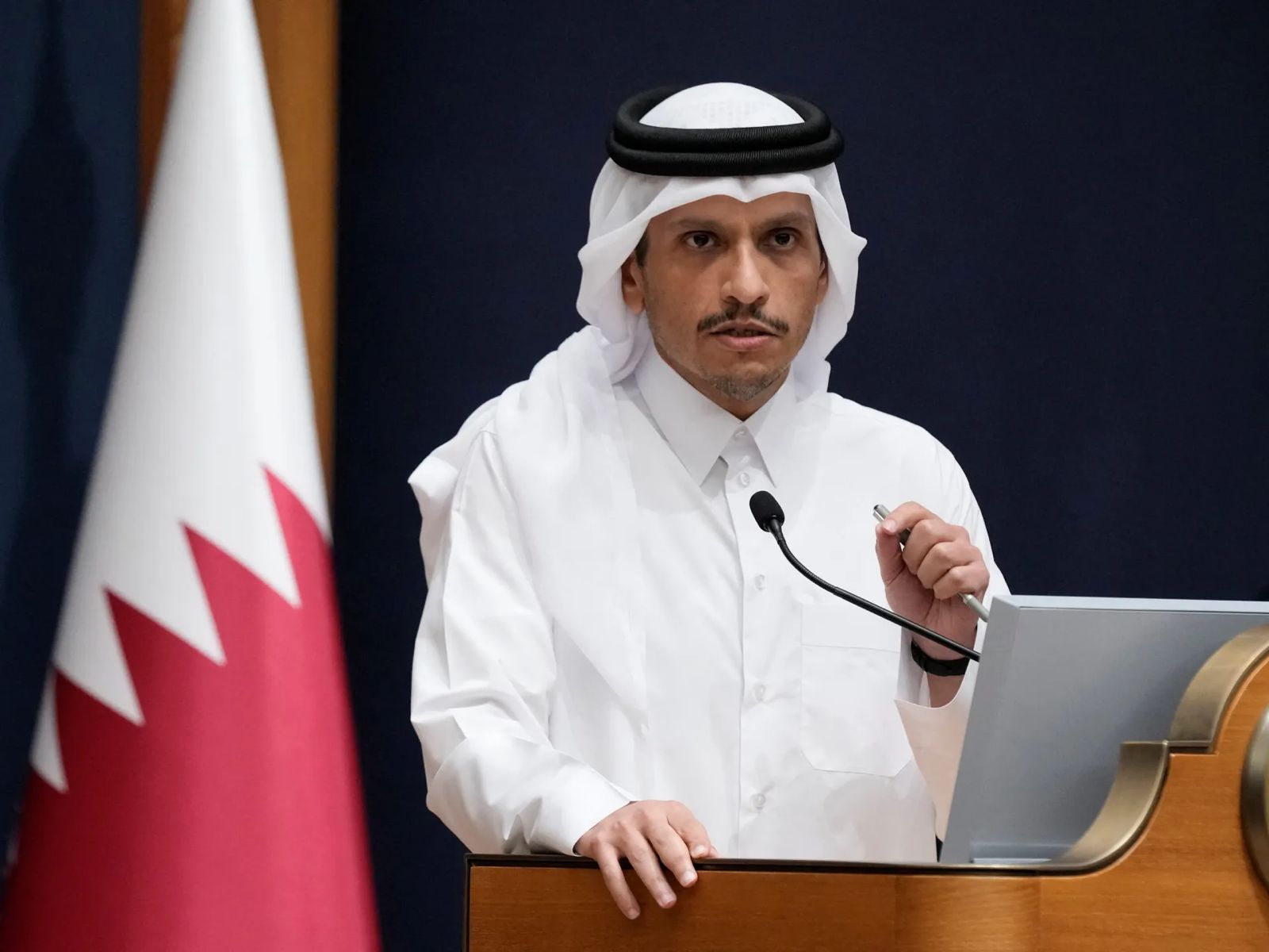 El primer ministro y ministro de Asuntos Exteriores de Qatar, sheij Mohammed bin Abdul Rahman Al Thani