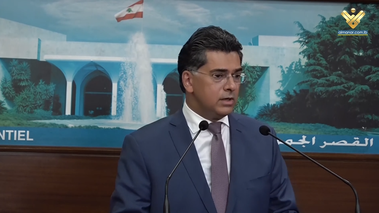 El ministro de Información, Paul Morcos